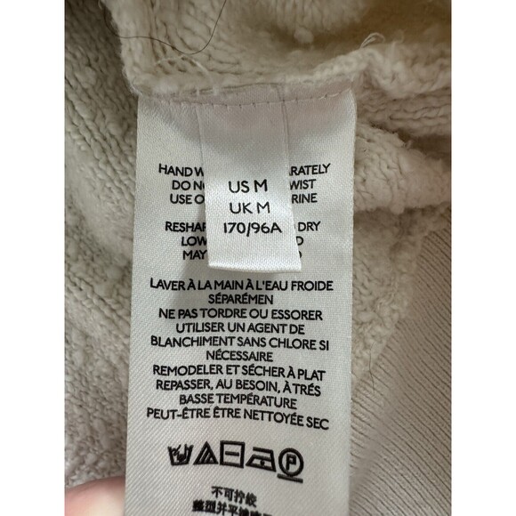 Free People Women's Found My Friend Pullover Sweater Cream Boho Top Boucle Sz M - Picture 7 of 10